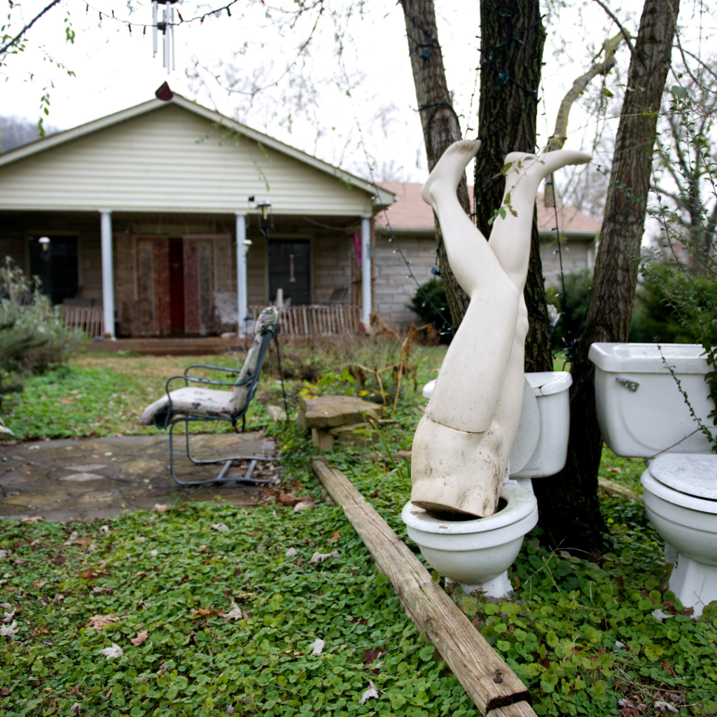 A house needing rehab that Lord's Real Estate Services bought from a seller in Fruitland Park